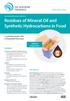 Residues of Mineral Oil and Synthetic Hydrocarbons in Food