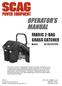 OPERATOR S MANUAL FABRIC 2-BAG GRASS CATCHER. PART NO Rev.01 PRINTED 1/2015 PRINTED IN USA