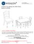 Avignon 5-pc Dining Set (Side Chair) Model # AN5PD