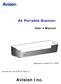 A4 Portable Scanner. User s Manual. Regulatory model: FF-1105B. manual-en e-is25-v1. Avision Inc.