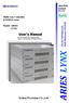 User's Manual. Kohzu Precision Co.,Ltd. operation manual Rev1.20. Multi-Axis Controller KOSMOS series. Model: ARIES LYNX