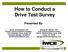 How to Conduct a Drive Test Survey