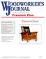 Morris Chair. Premium Plan. In this plan you ll find: America s leading woodworking authority