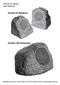 ROCK-on Series User Manual. Granite-52 Speakers. Granite-10D Subwoofer