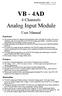 VB - 4AD 4 Channels Analog Input Module