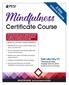 Mindfulness. Certificate Course. 2-Day. Salt Lake City, UT Thursday & Friday October 18 & 19, 2018 DoubleTree Salt Lake City Airport