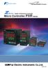 Fuji Instrumentation & Control. Series. Digital Temperature Controller Micro Controller PXR Series. ECNO:1125j
