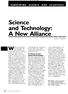 Science and Technology: A New Alliance