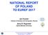 NATIONAL REPORT OF POLAND TO EUREF 2017