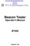 Beacon Tester Operator s Manual