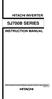 HITACHI INVERTER SJ700B SERIES INSTRUCTION MANUAL. Read through this Instruction Manual, and keep it handy for future reference.