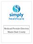 Medicaid Provider Directory Miami-Dade County