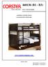 (B1 - B3)   ASSEMBLY INSTRUCTIONS COASTER FINE FURNITURE TWIN / TWIN BUNKBED