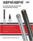 IABP4F/ABP4F. Four Flute Indexable Ball End Mills for High Efficiency Finishing SHANK STYLE MODULAR STYLE FEATURES