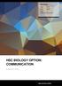HSC Biology. Published Feb 9, 2017 HSC BIOLOGY OPTION: COMMUNICATION. By Sahar (99.1 ATAR)