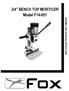 ASSEMBLY AND OPERATING INSTRUCTIONS. 3/4 BENCH TOP MORTICER Model F14-651