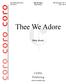 Thee We Adore. CORO Publishing   Philip Moody