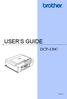 USER S GUIDE DCP-130C. Version B