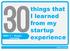 things that I learned from my startup experience