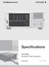 Specifications. WT5000 Precision Power Analyzers. Bulletin WT EN