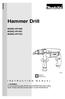 Hammer Drill MODEL HP1500 MODEL HP1501 MODEL HP1510