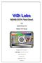 ViDi Labs. SD/HD CCTV Test Chart. v.4.x. Instructions for setup and usage. Designed and Produced by. ViDi Labs Pty.Ltd. 2010~2015 ABN