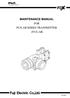MAINTENANCE MANUAL FOR FCX-AII SERIES TRANSMITTER (FCX-AII)