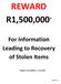 REWARD R1,500,000 * For Information Leading to Recovery of Stolen Items. *Subject to conditions see inside. Page 1 of 7