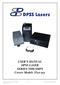 USER S MANUAL DPSS LASER SERIES 3500-SMPS Covers Models 35xx-yyy