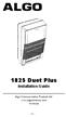 1825 Duet Plus Installation Guide