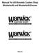 Manual For All Warwick Custom Shop Masterbuilt and Masterbuilt Basses
