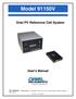 Model 91150V. Oriel PV Reference Cell System. User's Manual