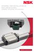 ASSEMBLY AND INSTALLATION OF NSK LINEAR GUIDES (GENERAL INDUSTRIAL APPLICATIONS)