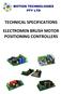 TECHNICAL SPECIFICATIONS ELECTROMEN BRUSH MOTOR POSITIONING CONTROLLERS