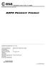 ASPS PRODUCT FORMAT. document title/ titre du document. prepared by/préparé par Scat Team