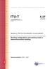 ITU-T K.27. Bonding configurations and earthing inside a telecommunication building SERIES K: PROTECTION AGAINST INTERFERENCE