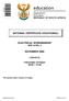 NATIONAL CERTIFICATE (VOCATIONAL) ELECTRICAL WORKMANSHIP NQF LEVEL 3 NOVEMBER 2009