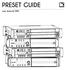 PRESET GUIDE. user manual (EN)