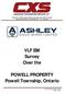 VLF EM Survey Over the POWELL PROPERTY Powell Township, Ontario