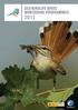 PRESENTATION. 3 Introduction. 4 Sacre programme Bird trends in spring. Juan Carlos del Moral SEO/BirdLife. 10 Sacin programme Bird trends in winter