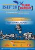 27-29 SEPTEMBER rd İSTANBUL INTERNATIONAL INVENTIONS FAIR ISIF 18 FINAL REPORT