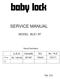 SERVICE MANUAL MODEL BLE1 AT. U.S.A. Canada EU Au. N.Z. Vol Serial Numbers. From