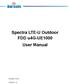 Spectra LTE-U Outdoor FDD u4g-ue1000 User Manual