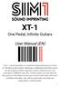 XT-1. User Manual (EN) One Pedal, Infinite Guitars