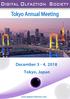 Digital Olfaction Society Fourth World Congress December 3-4, 2018 Tokyo Institute of Technology 0