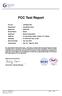 FCC Test Report. Approved & Reviewed by: Ty: XXX. Along Chen / Assistant Manager. Report No.: FR Page : 1 of 65 Report Version: Rev.