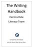 The Writing Handbook. Herons Dale Literacy Team. Compiled by Anna Bayliss and the Herons Dale Literacy Team