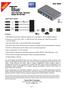 Data Sheet. Four Port PoE+ Receiver Model NV-ER1804. Application Example: Features: