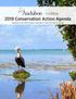 2019 Conservation Action Agenda. Approved at the 2018 Audubon Assembly in West Palm Beach, Florida.