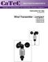 Instruction for Use /05/09. Wind Transmitter - compact x0.xxx x0.xx x0.xx0